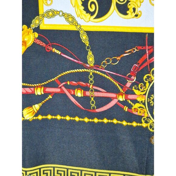 Gibiu Women's Dress Button Front Equestrian Bit & Bridle Colorful Officecore XXL - Picture 3 of 7